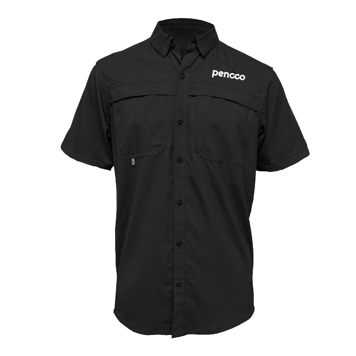 Pencco White Logo Black Fishing Shirt
